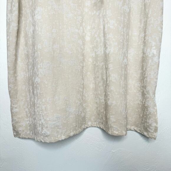 Chico's Zenergy Short-Sleeved 1/4 Zip Cowl Neck Drawstring Top Cream Size 3 [XL] - Picture 7 of 13